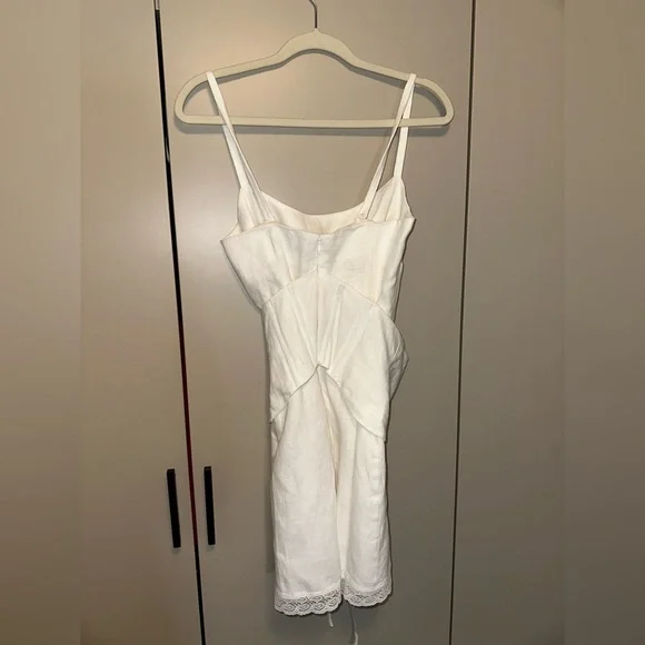 Reformation Ainsley Linen Dress size 4 - gipsstuckaturer.se